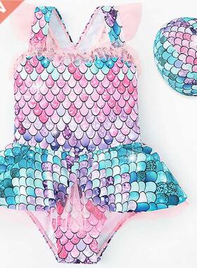 Mermaid Little Princess Swimsuit Baby Girls Swimwear One Pie