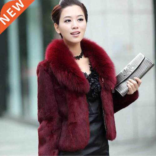 High Quality Winter Warm Fluffy Faux Fur Coats Jackets Women