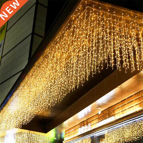 6x1/10x1M Christmas Curtain Icicle Light Outdoor Window Twin