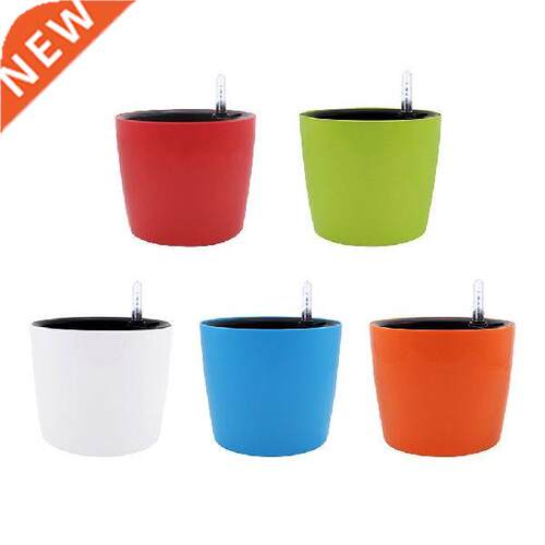 Round Self Watering Planter Wicking Pots with Water Level