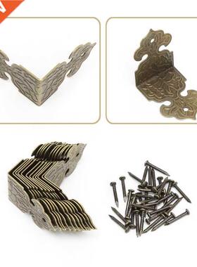 12xAntique Bronze Decorative Jewelry Box Wood Case Feet Leg