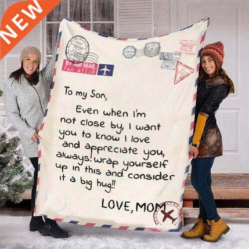 Creativity Message Letter Flannel Blanket Warm Nap Throw
