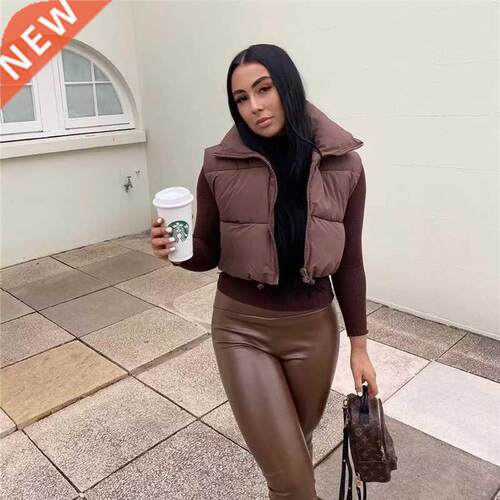 2021 Spring Casual Woman Black Loose Short Vest Female Fashi