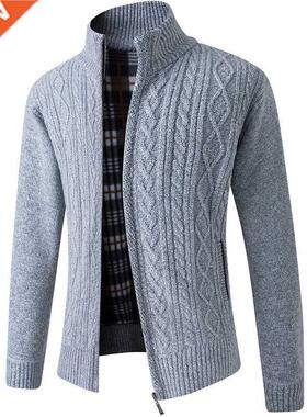 2022 New Men's Sweaters Autumn Winter Warm Zipper Cardigan S