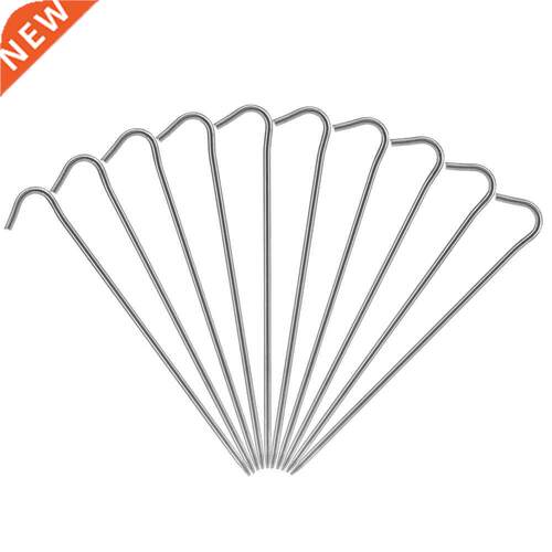 6pcs/10pcs Titanium Tent Pegs Titanium Tent Nails Outdoor Ca