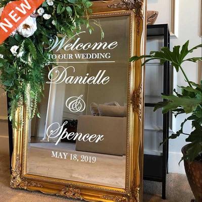 Wedding Welcome Mio Vinyl Sticke Simle Design esonali