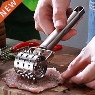 Stainless Steel Meat Tenderizer Roller Hammer Mallet Steak