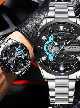CURREN Men's Faion Waterproof Sport Quartz Chronograph Wri