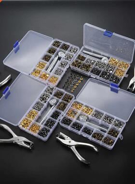 240/300/360/480 Sets Leather Rivets Double Cap Rivet Tubular