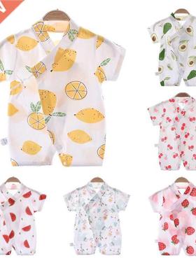 2022 Infant Summe Toddle ome Jumsuit Catoon Newbon B