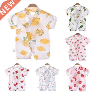 2022 Infant Summe Toddle ome Jumsuit Catoon Newbon B