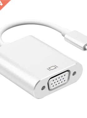 USB 3.1 Type C (USB-C) To VGA Adapter With Aluminium Case Fo