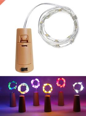 1M 2M 3M Wine Bottle Cork LED String Lights Holiday Fairy Li