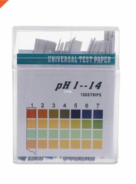 100 Strips 1-14 PH Alkaline Acid Indicator Paper Water Saliv