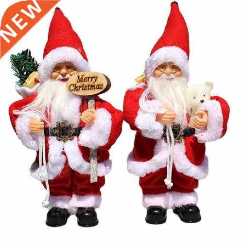Christmas Ornaments Santa Claus Electric Music Doll