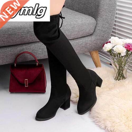 Over The Knee long High Boots For Winter Women Shoes Elastic