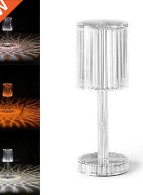 Modern LED Crystal Table Light Five-level Touch Dimming