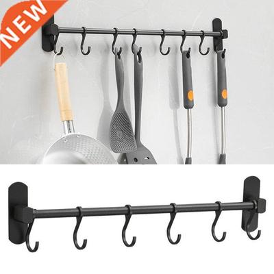 1pcs 40CM Hook Punch Free Bathroom Towel Rack Kitchen Door B