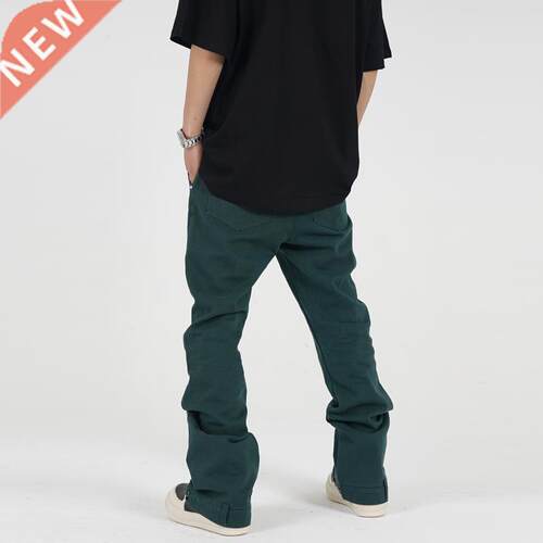 Mens Personality Micro-flared Overalls High Set Tid Fashion