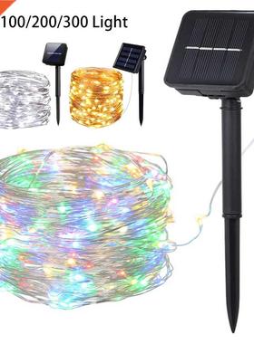 100/200/300 LED Solar Lig Outdoor Lamp String Ligs For H