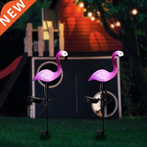 Pack Solar Flamingo Stake Light Lantern Solar Powered