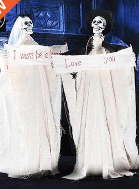 Halloween ornaments luminous layout supplies ghost decoratio