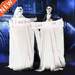 Halloween ornaments luminous layout supplies ghost decoratio