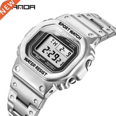 SANDA Top Brand Luxury Men's Watches LED Digital Watch Men