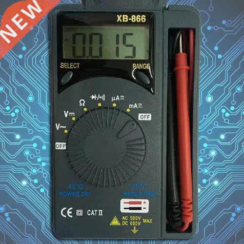 Professional AC/DC Pocket Digital Multimeter LCD Mini Auto