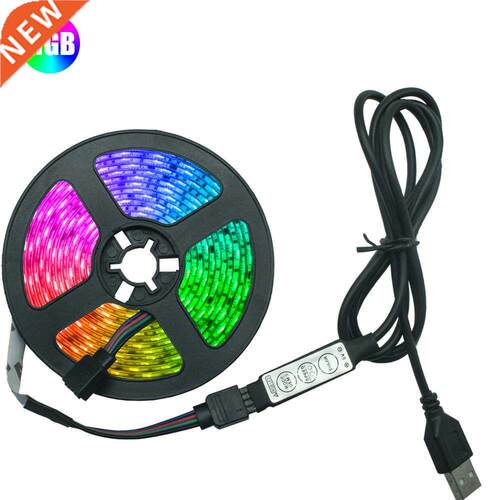 LED Strip Light RGB 285 Flexible Lamp Tape Diode USB Cable