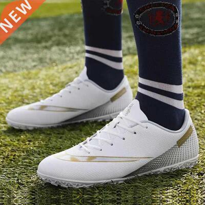Men Soccer Shoes Breathable Soft Spikes TF Sneakers Kids Out