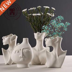 NEW Nordic Modern Simple Ceramic Vases Plain Burning Decorat