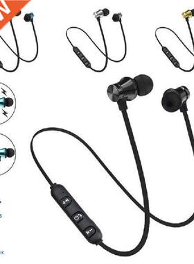 Magnetic Bluetooth Headphones Wireless Neckband Headphones