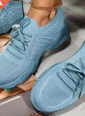 Women Snekers Csul Shoes Comfortble Mesh Lce-Up Ldies