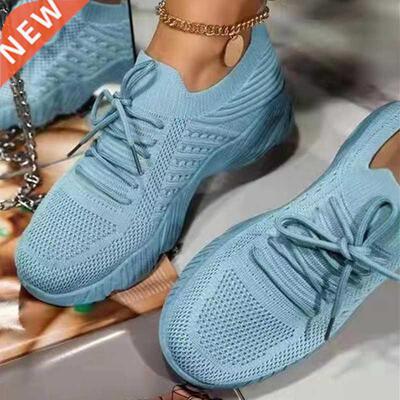 Women Snekers Csul Shoes Comfortble Mesh Lce-Up Ldies
