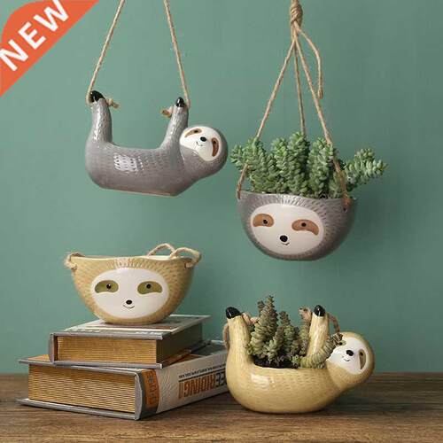 1Pcs Ceramic Hanging Plant Pots Scindapsus Chlorophytum Hang