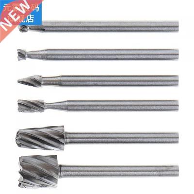 6pcs/lot Carpentry Trumpet Rotary Burrs Metalworking Rotary