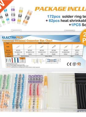 235PCS Waterproof Sleeve Solder Seal Wire Connectors Heat Sh