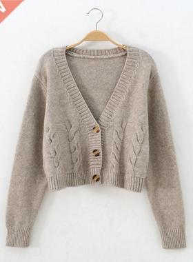 Woman Sweaters Women's Sweater 2020 Autumn Single-Breasted K