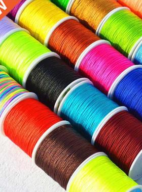 50Yards/Roll 0.8mm Nylon Cord Thread Chinese Knot Macrame Co
