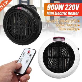 900W Electric Heater Mini Fan Heater Desktop 220V Remote Con