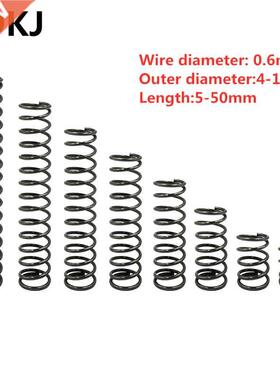 10pcs compression spring 0.6 series length 5 10 15 20 25 30