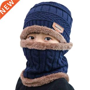 Children Knitted Hat Winter Warm Baby Kids Cap Skullies Bean