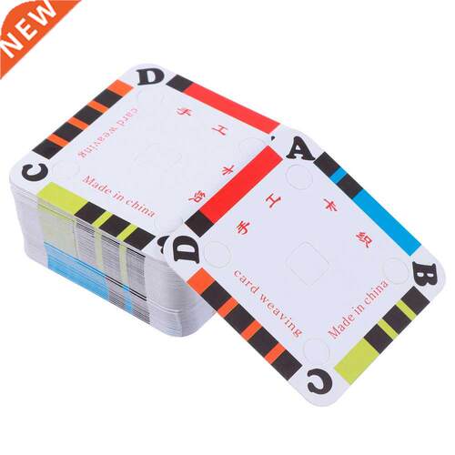 100Pcs DIY Craft Weaving Paper Loom Cards Weaving Cards