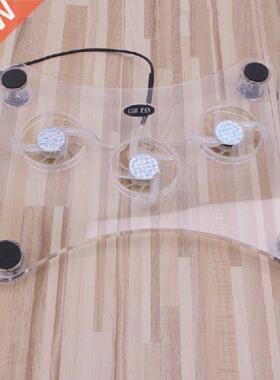 Blue LED Light 3-Fan Cooler USB Cooling Pad Stand For PS2