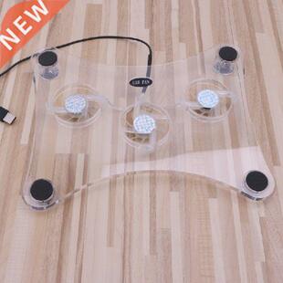 Blue LED Light 3-Fan Cooler USB Cooling Pad Stand For PS2