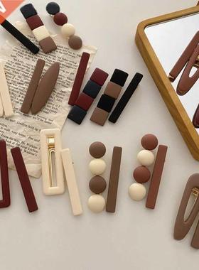 1Set Vintage Hair Clips Pin for Women Fashion Geometric Flow