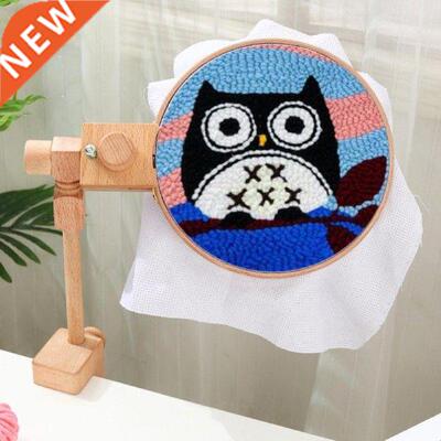 Solid Wood Embroidery Hoop Stand Rotated Adjustable Table