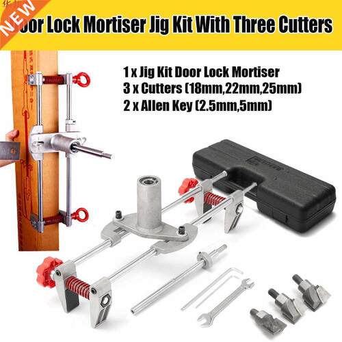 8Pcs Mortice Door Fitting Jig Lock Mortiser DBB Key JIG1 Wit