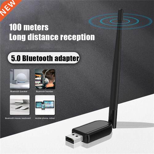 100M USB Bluetooth 5.0 Adapter Transmitter Wireless Bluetoot